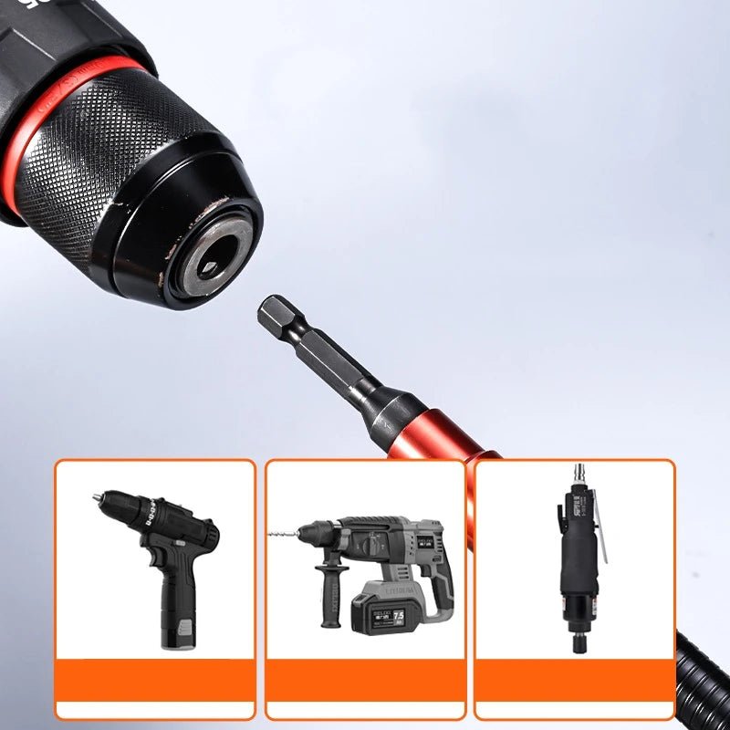 Magnetic Flexible Drill Bit Extension – Elastic Hex Soft Shaft Adapter for Power Tools