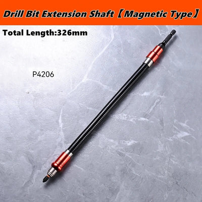 Magnetic Flexible Drill Bit Extension – Elastic Hex Soft Shaft Adapter for Power Tools