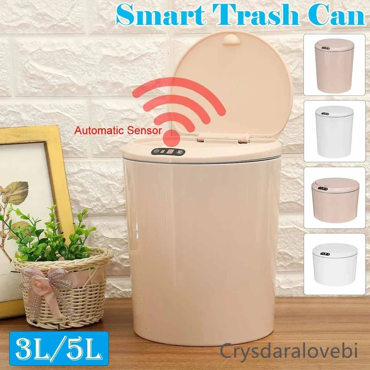 3/5L Smart Trash Can – Automatic Sensor Touchless Bin