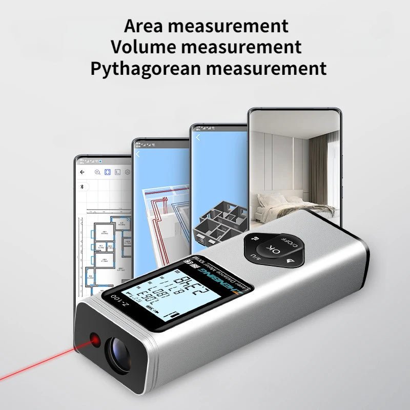 40M Smart Digital level Laser Distance Meter Range Portable USB Charging Rangefinder Mini Handheld Distance Measuring Meter