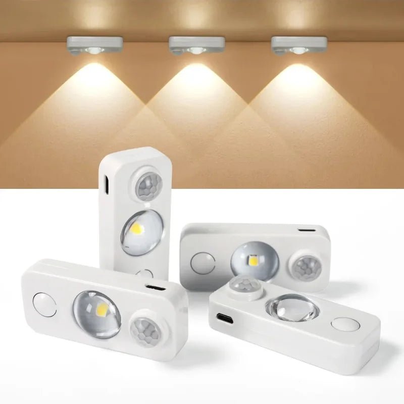 Rechargeable LED Motion Sensor Cabinet Light – Wireless Energy-Saving Lamp for Closet, Drawer & Under Cabinet