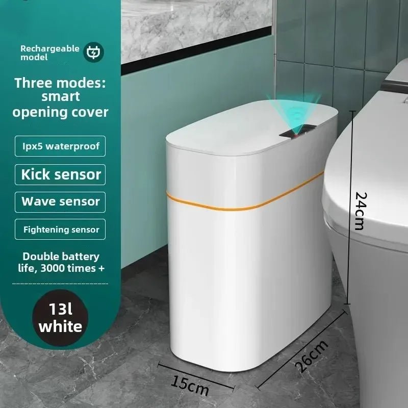 Smart Sensor Trash Can – Touchless Lid Bin for Home & Bathroom