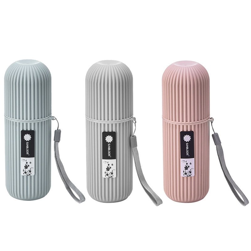 Portable Travel Toothbrush & Toothpaste Holder Case.