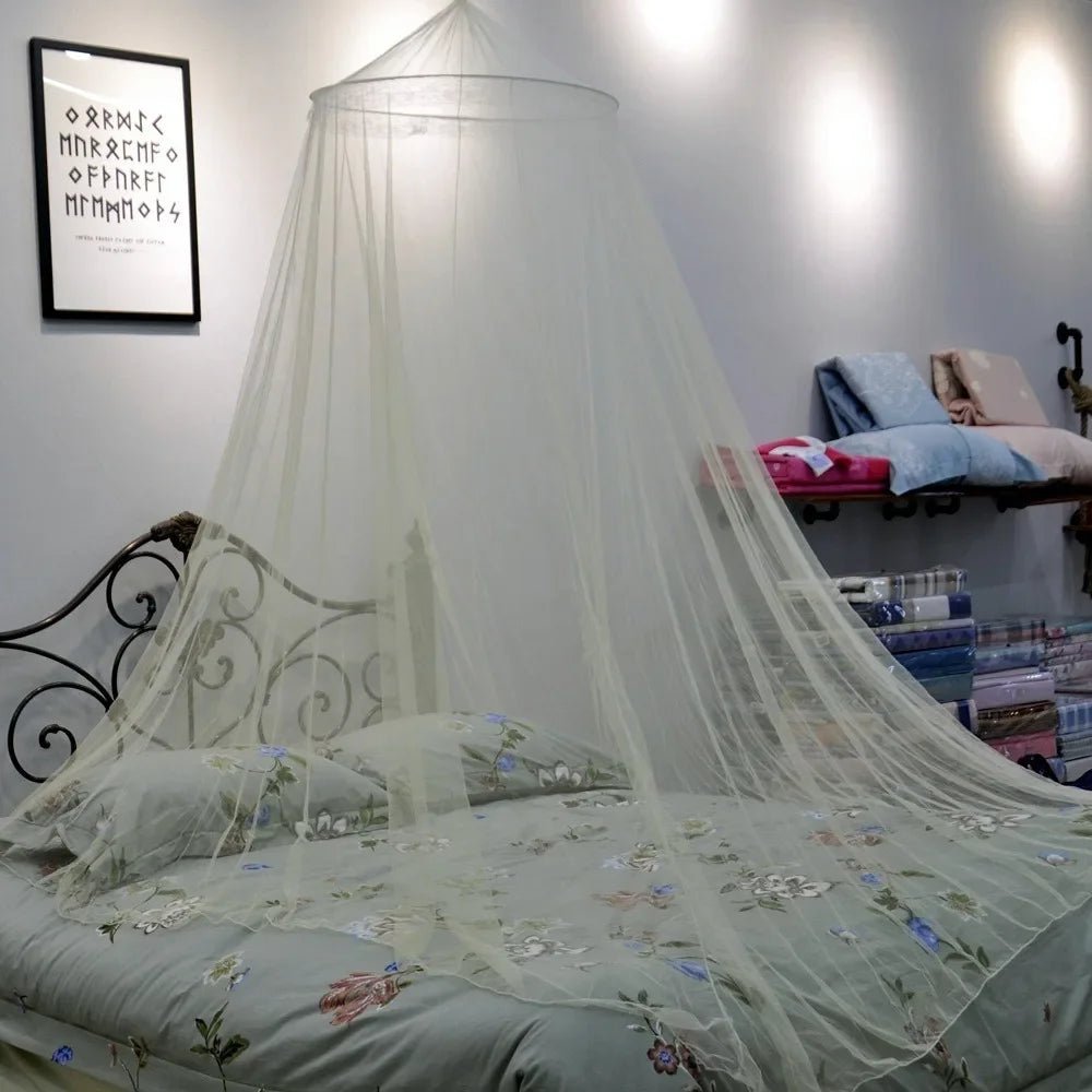 Solid Color Mosquito Net Canopy Bed Romantic Black Mosquito Net in Summer Encrypted Folding Universal Suspended 모기장