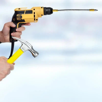 11.8in Flexible Hex Drill Bit Extension – Bendable Metal Shaft