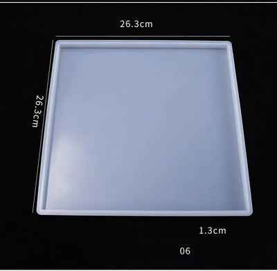 1/2pcs Large Rectangle Silicone Mold – DIY Epoxy Resin Tray for Fruit, Tea, Home Decor