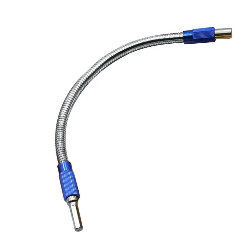 11.8in Flexible Hex Drill Bit Extension – Bendable Metal Shaft