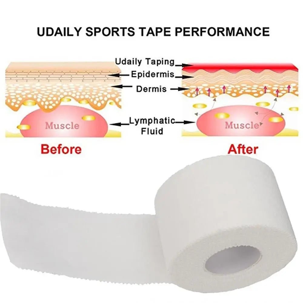 12.5/25/50mm/Roll Medical Waterproof Cotton Premium Adhesive Tape Sport Binding Physio Muscle Elastic Bandage Strain Injury Tape