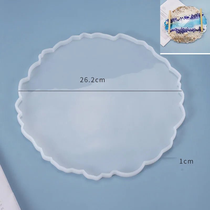 1/2pcs Large Rectangle Silicone Mold – DIY Epoxy Resin Tray for Fruit, Tea, Home Decor
