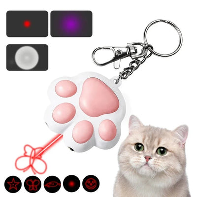 Laser Transform Pattern Pet LED Cute Laser Cat Rechargeable Toy Interactive Bright Animation Pointer Light Pen Toys Training Toy