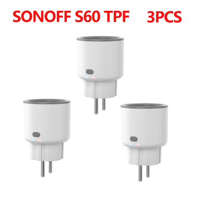 SONOFF S60 TPF EU Smart Plug – 16A WiFi Socket with Energy Monitoring
