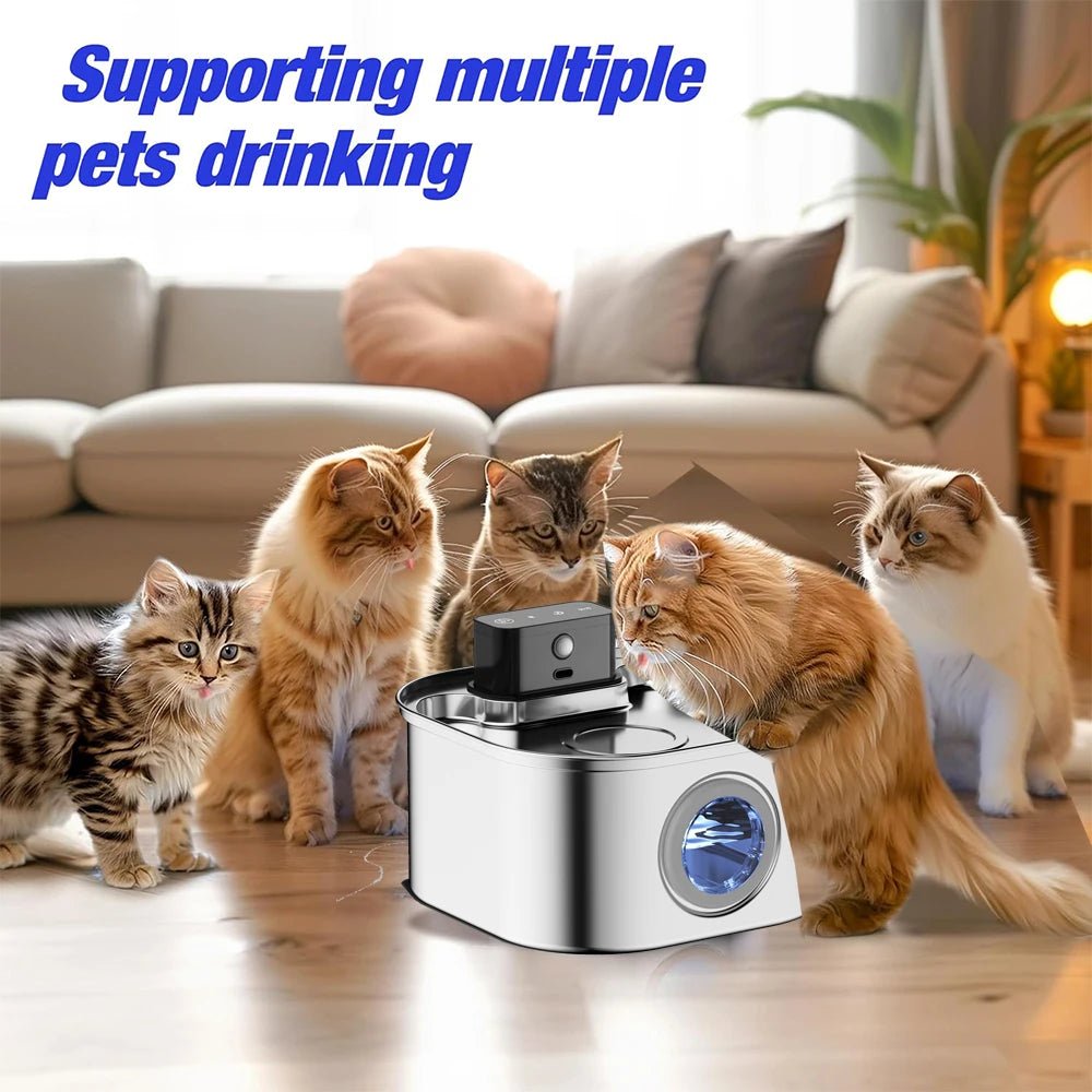 Wireless Charging Automatic Water Fountain  3.2L Intelligent Pet Water Dispenser With Filter Drinking Fountain For Cats Dogs