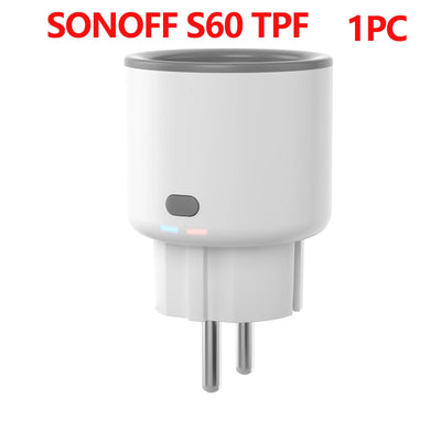 SONOFF S60 TPF EU Smart Plug – 16A WiFi Socket with Energy Monitoring