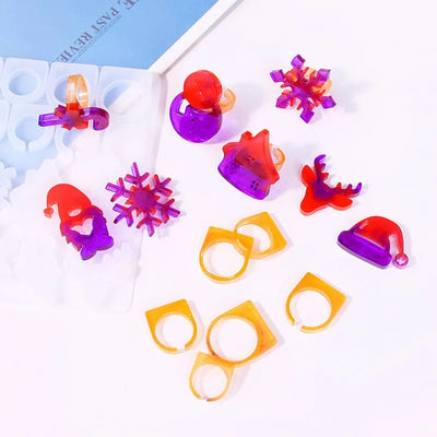 Christmas Tree, Skull, Butterfly & Flower Ring Silicone Mold – DIY Jewelry & Handmade Crafts