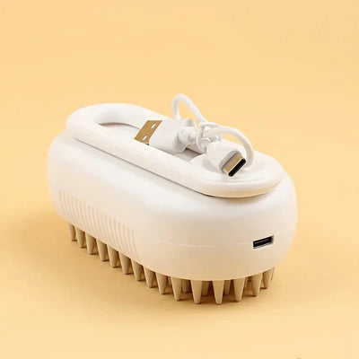 Cat Dog Pet Spray Massage Brush One Button Steam Spray Folding Rotatable Floating Hair Bath Hair Removal Brush Comb