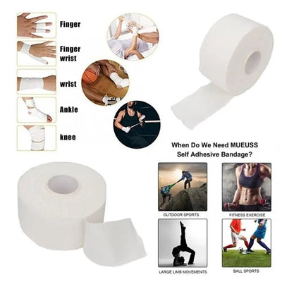 12.5/25/50mm/Roll Medical Waterproof Cotton Premium Adhesive Tape Sport Binding Physio Muscle Elastic Bandage Strain Injury Tape