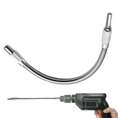 11.8in Flexible Hex Drill Bit Extension – Bendable Metal Shaft