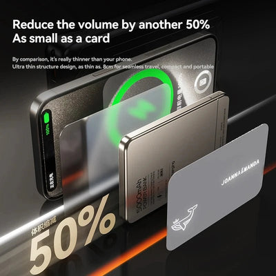 Xiaomi Ultra Wireless Magnetic Power Bank Travel Portable Fast Charging Capacity Digital External Battery For Magsafe IPhone
