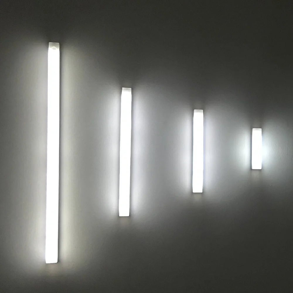 Rechargeable Motion Sensor LED Night Light – Wireless Induction Strip Bar Lamp for Kitchen & Bedroom