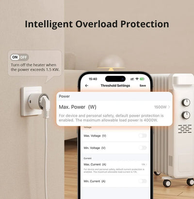 ONOFF S60ZB Zigbee Smart Plug – EU/UK with Energy Monitoring