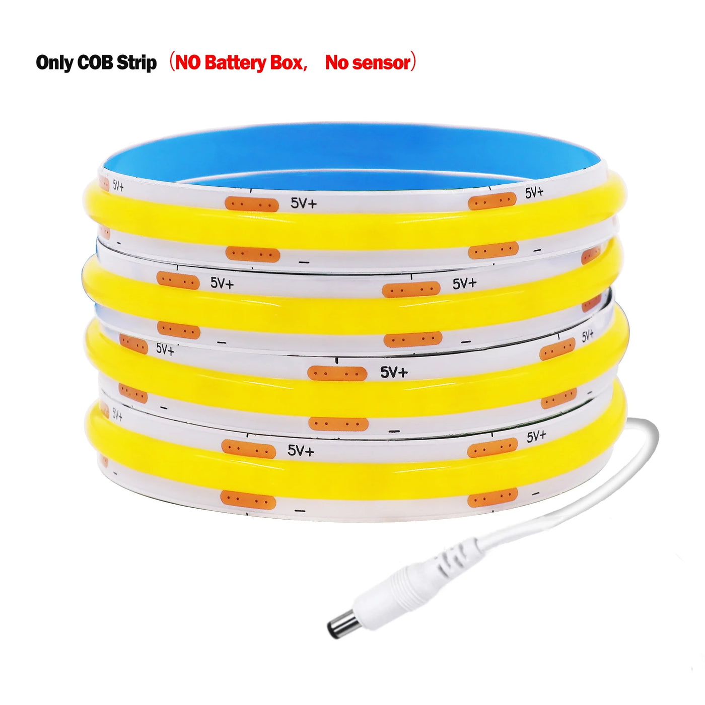 8MM COB LED Strip Light Motion Sensor Dimmable 5V 320LEDs/M USB/AAA Battery Powered Flexible Adhesive Room Night Light Backlight