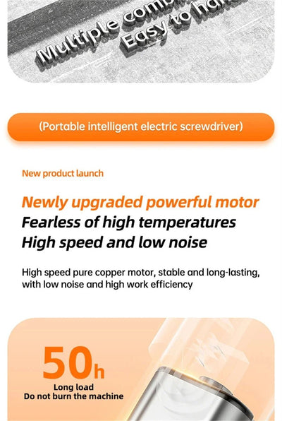 Rechargeable Type-C Electric Screwdriver Kit – Precision Cordless Power Tools for Cellphone & Computer Repairs