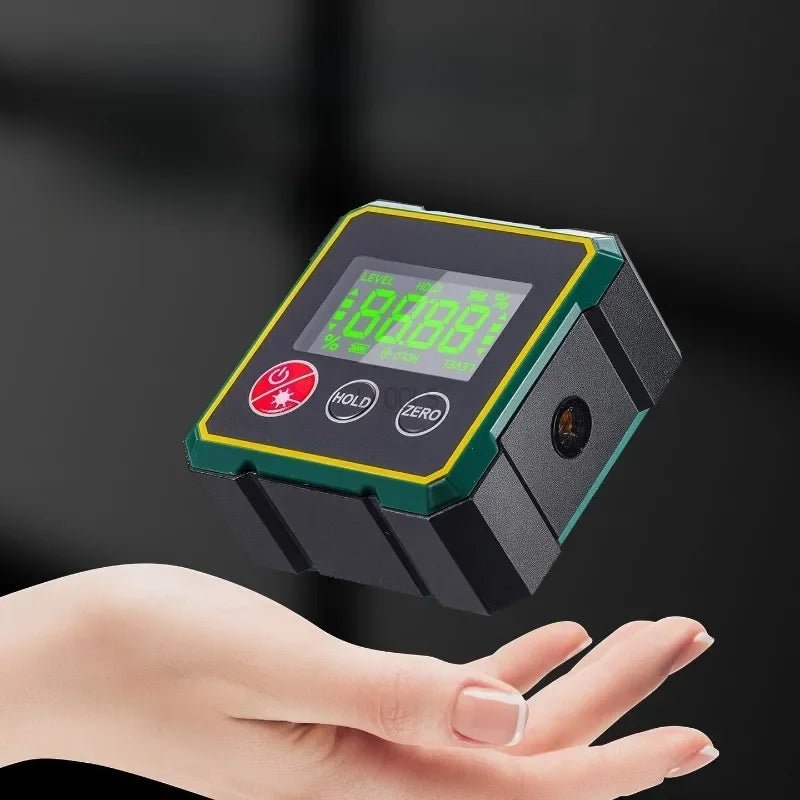 Dual Laser Digital Inclinometer Portable Electronic Laser Level Building Construction Special Magnetic LCD Display Angle Finder
