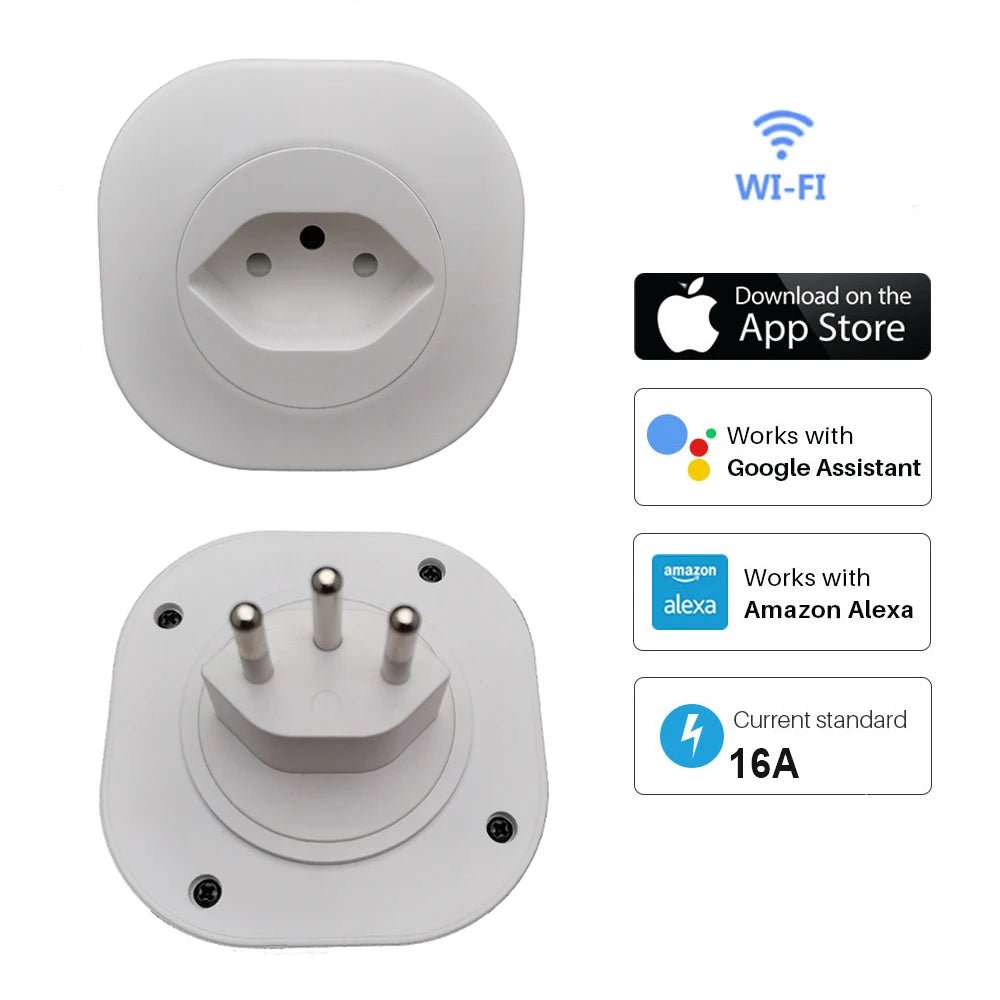 16A Swiss WiFi Smart Plug – Tuya Smart Life & Alexa Compatible