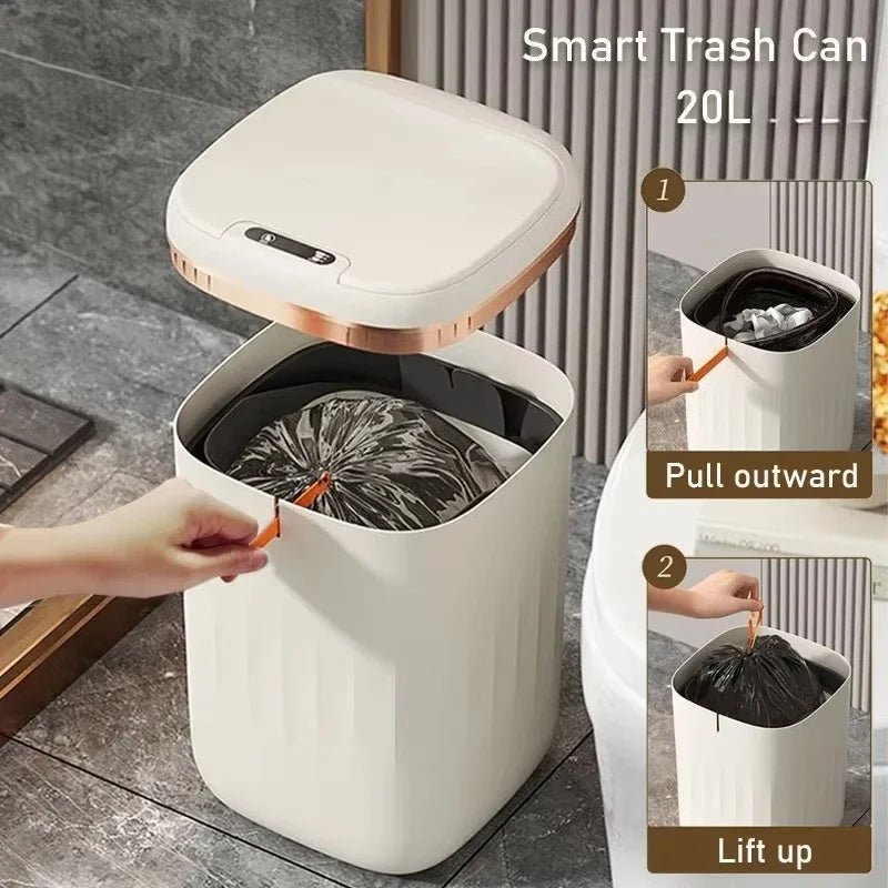 20L Automatic Smart Sensor Trash Can – Large Waterproof Bin