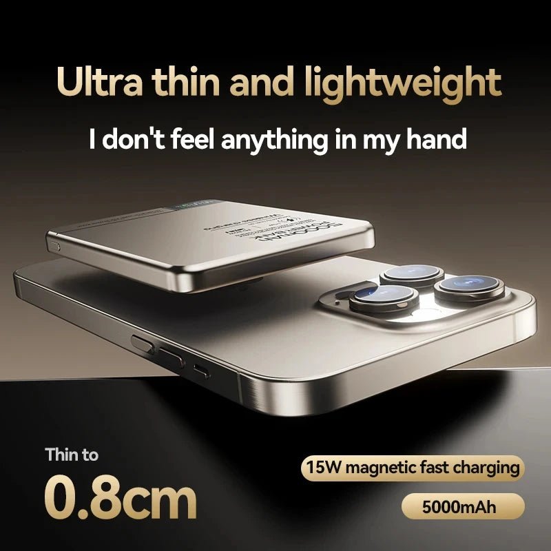 Xiaomi Ultra Wireless Magnetic Power Bank Travel Portable Fast Charging Capacity Digital External Battery For Magsafe IPhone