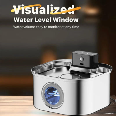 Wireless Charging Automatic Water Fountain  3.2L Intelligent Pet Water Dispenser With Filter Drinking Fountain For Cats Dogs