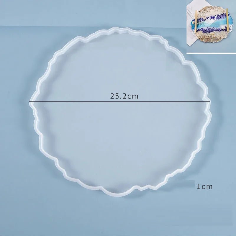 1/2pcs Large Rectangle Silicone Mold – DIY Epoxy Resin Tray for Fruit, Tea, Home Decor