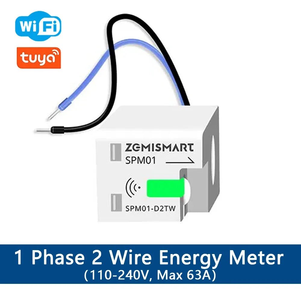 3-Phase WiFi Smart Power Meter – 63A Energy Monitor