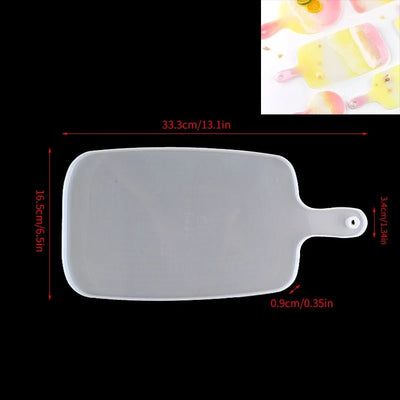 1/2pcs Large Rectangle Silicone Mold – DIY Epoxy Resin Tray for Fruit, Tea, Home Decor