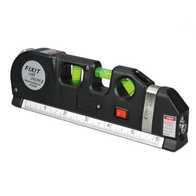 Multipurpose Laser Level Aligner 3 Line Modes Cross Vertical Horizontal Laser Measuring Distance Measurement Tool Anti-slip Grip