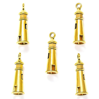 10pcs 5 Colors Lighthouse Charms – Keychain & Pendant DIY Jewelry 8x25mm