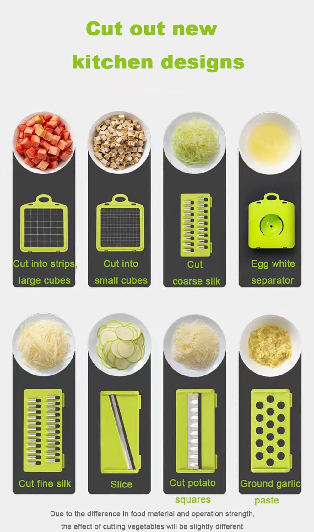 Vegetable Cutter Multifunctional Dicing Blades Slicer Shredder Fruit Peeler Potato Cheese Drain Grater Chopper Kitchen Tools