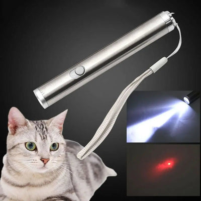 Toy Laser Pet Funny Interactive 2 In 1 Chaser Toys LED Light Cat Play Toys Pointer