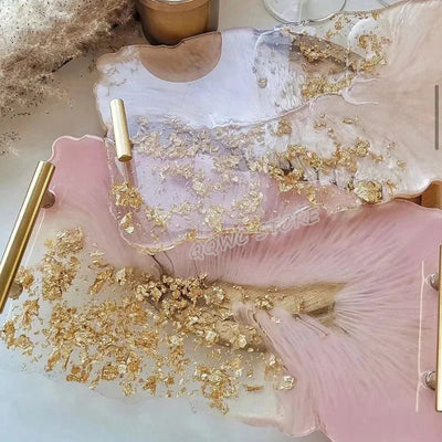 1/2pcs Large Rectangle Silicone Mold – DIY Epoxy Resin Tray for Fruit, Tea, Home Decor