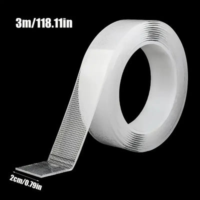 1pc Ultra-strong Double-sided Adhesive Nano Tape, Clear Removable Waterproof Extra Strong Sticky Strip, Heavy-duty Two Side Tape