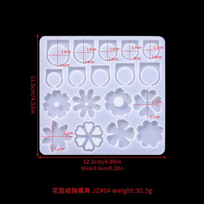 Christmas Tree, Skull, Butterfly & Flower Ring Silicone Mold – DIY Jewelry & Handmade Crafts