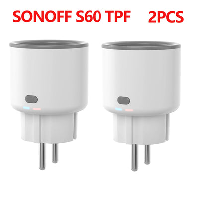 SONOFF S60 TPF EU Smart Plug – 16A WiFi Socket with Energy Monitoring