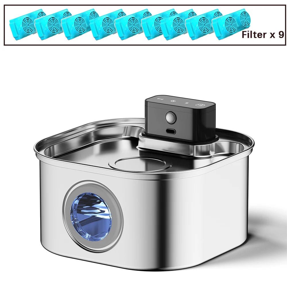 Wireless Charging Automatic Water Fountain  3.2L Intelligent Pet Water Dispenser With Filter Drinking Fountain For Cats Dogs