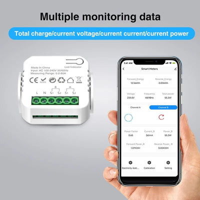 Tuya WiFi Energy Meter – Solar Power Production & Usage Monitor