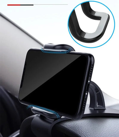 360 Rotatable Car Phone Holder Universal Cell Phone Stands Car Rack Dashboard Support for Auto Grip Mobile Phone Fixed Bracket