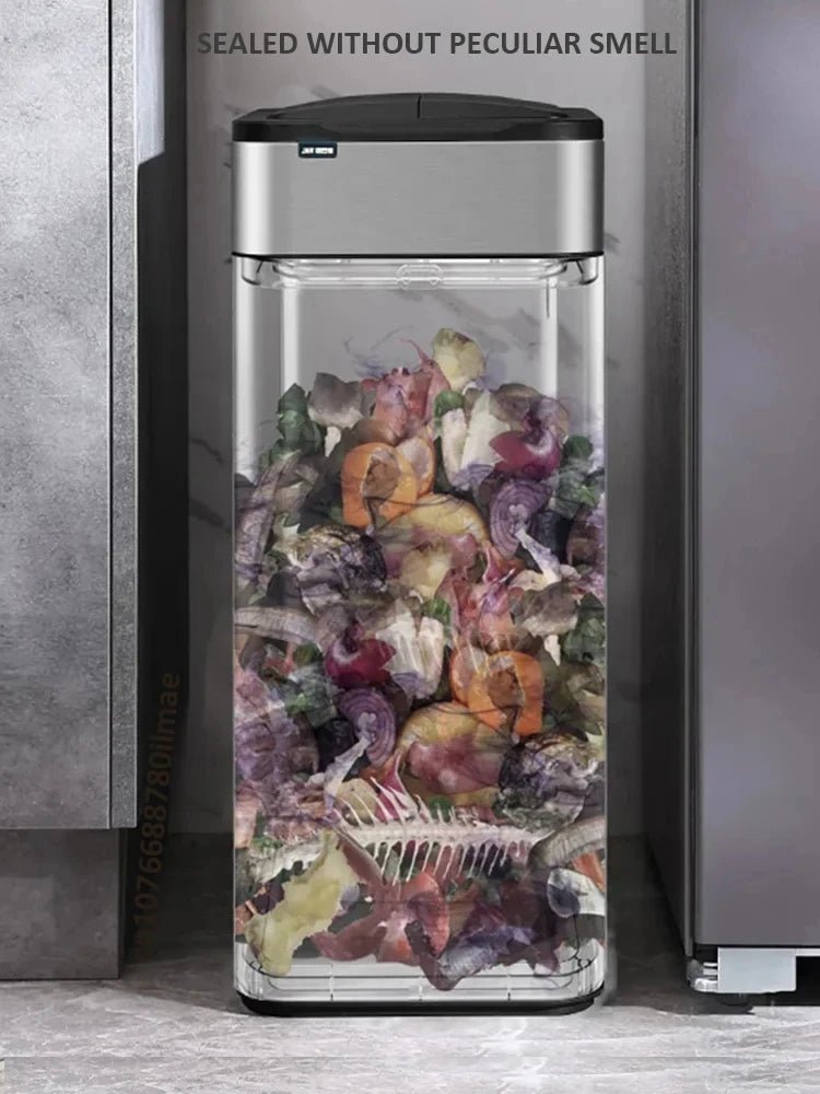 Smart Sensor Trash Can – Stainless Steel Automatic Bin 30–60L