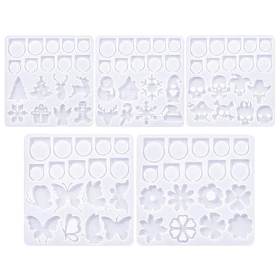 Christmas Tree, Skull, Butterfly & Flower Ring Silicone Mold – DIY Jewelry & Handmade Crafts