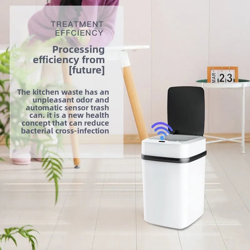 13L Smart Sensor Trash Can – Fully Automatic Touchless Bin