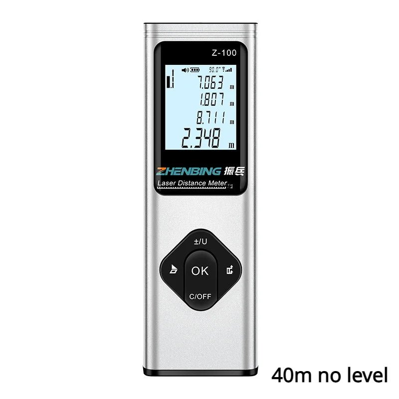 40M Smart Digital level Laser Distance Meter Range Portable USB Charging Rangefinder Mini Handheld Distance Measuring Meter