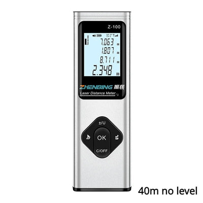 40M Smart Digital level Laser Distance Meter Range Portable USB Charging Rangefinder Mini Handheld Distance Measuring Meter